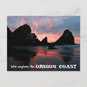 Ontdek Oregon Coast Sunrise Harris Beach Briefkaart