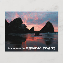 Ontdek Oregon Coast Sunrise Harris Beach Briefkaart