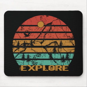 Ontdek outdoor vintage muismat