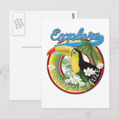Ontdek Placencia Belize reislogo Briefkaart (Voorkant / Achterkant)