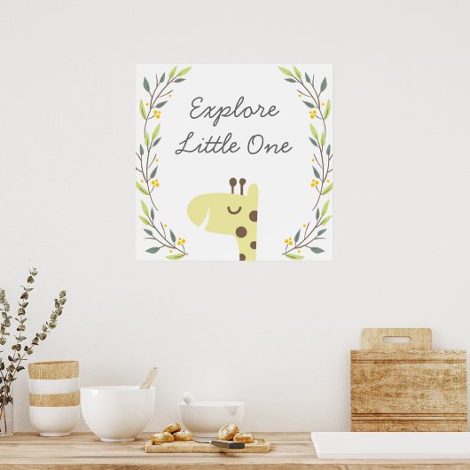 Ontdek - Poster met kunstdecor voor de zuster (Keuken)