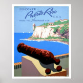 Ontdek Puerto Rico 1940 WPA Poster (Voorkant)