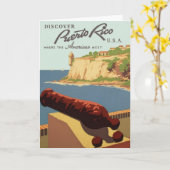 ontdek Puerto Rico het Briefkaart van de Reizen v (Gele Bloem)