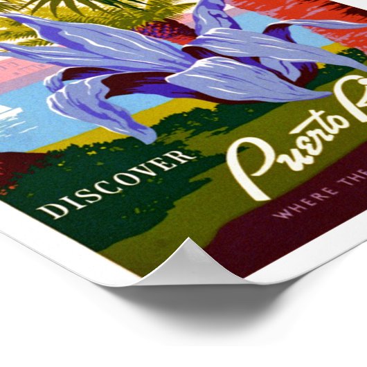 Ontdek Puerto Rico  Poster (Hoek)