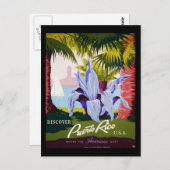 Ontdek Puerto Rico U.S.A. Briefkaart (Voorkant / Achterkant)