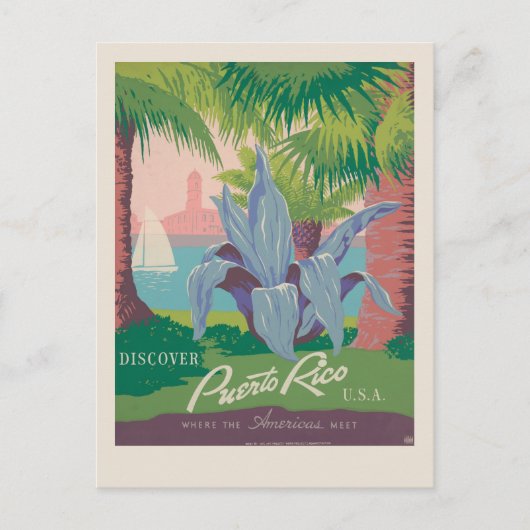 Ontdek Puerto Rico Verenigde Staten | oldtimerreis Briefkaart (Voorkant)