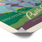 Ontdek Puerto Rico Verenigde Staten | oldtimerreis Poster (Hoek)