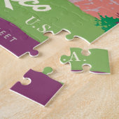 Ontdek Puerto Rico, Vintage Poster Jigzaag Puzzle Legpuzzel (Zijkant)