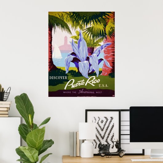 Ontdek Puerto Rico, VS. Poster (Thuiskantoor)