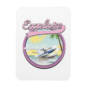 Ontdek reizen logo magneet