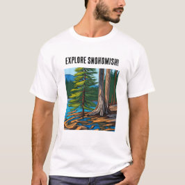 Ontdek Snohomish en John Muir citaat T-shirt