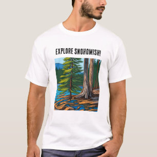 Ontdek Snohomish en John Muir citaat T-shirt