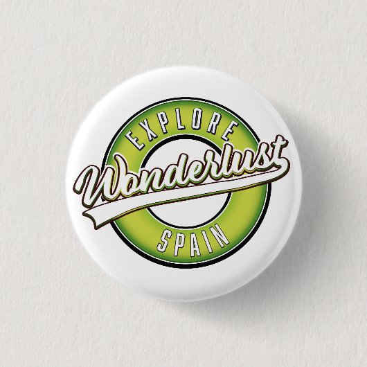 Ontdek Spanje onderl ust Ronde Button 3,2 Cm (Voorkant)