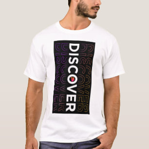 ONTDEK T-SHIRT MET GEDRUKTE TEKST