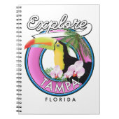 Ontdek Tampa Florida retro logo Notitieboek (Voorkant)