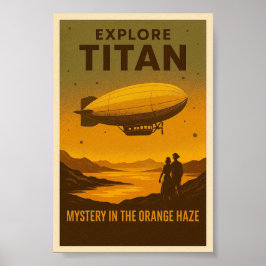 Ontdek Titan - ruimtevaart Poster