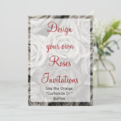 Ontdek uw eigen Rozen Uitnodiging Blanco Sjabloon (Staand voorkant)