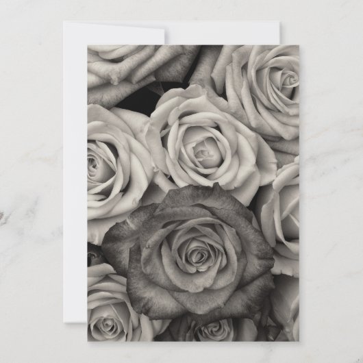 Ontdek uw eigen Rozen Uitnodiging Blanco Sjabloon (Achterkant)