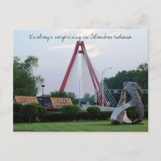 Ontdek verrassende Columbus Indiana Briefkaart