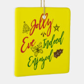 🎄 Ontdek vreugde met onze "Jolly Eve inderdaad ge Keramisch Ornament (Rechts)