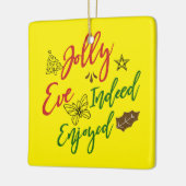 🎄 Ontdek vreugde met onze "Jolly Eve inderdaad ge Keramisch Ornament (Links)
