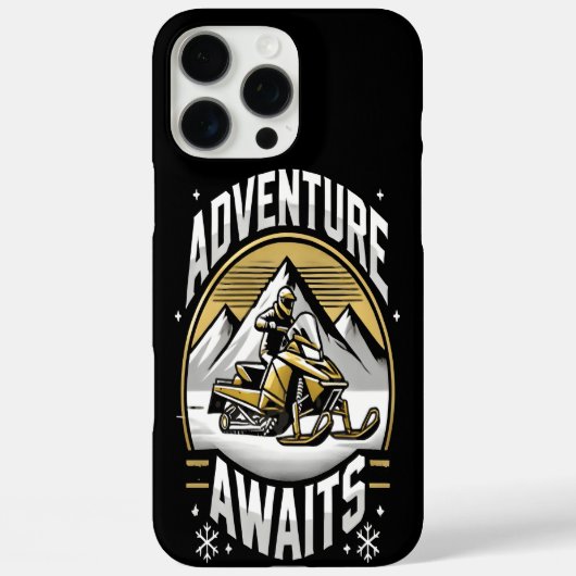 Ontdek Winter Snowmobiling Fun! Case-Mate iPhone Case (Achterkant)