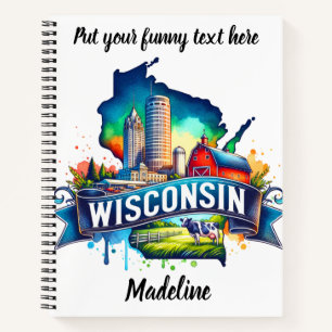 Ontdek Wisconsin's levendige attracties! Notitieboek