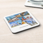 Ontdek Wit-Rusland Collage Architecture Onderzette Bier Onderzetter (Linkerzijde)