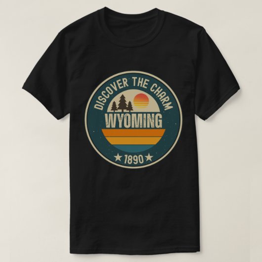 Ontdek Wyoming - Design voor elke liefhebber T-shirt (Design voorkant)