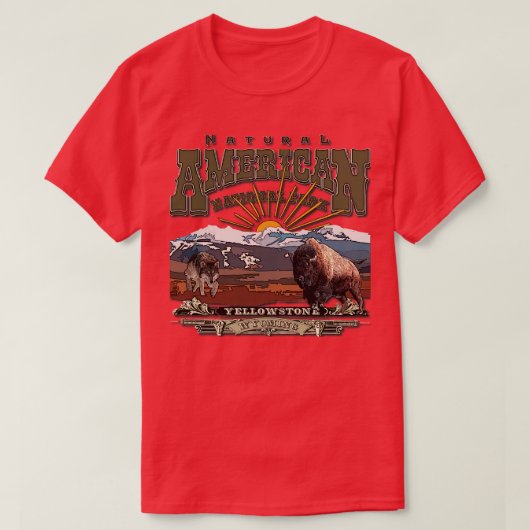 Ontdek Yellowstone National Park T-shirt (Design voorkant)