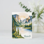 Ontdek Yosemite National Park: het majestueuze par Feestdagenkaart (Staand voorkant)