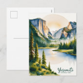 Ontdek Yosemite National Park: het majestueuze par Feestdagenkaart (Voorkant / Achterkant)