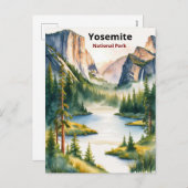 Ontdek Yosemite National Park: het majestueuze par Feestdagenkaart (Voorkant / Achterkant)