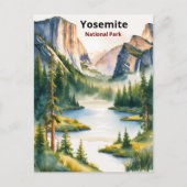 Ontdek Yosemite National Park: het majestueuze par Feestdagenkaart (Voorkant)