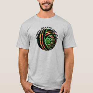 Ontdek Zoeken Zoeken Fractals Citaat Moderne kunst T-shirt