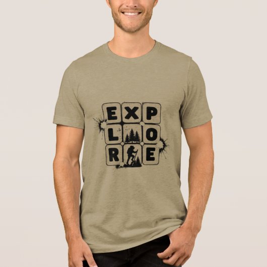 ontdekken Tri-Blend shirt (Voorkant)