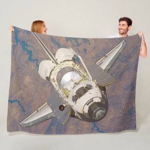 ONTDEKKING VAN DE AMERIKAANSE SPACESHUTTLE FLEECE DEKEN