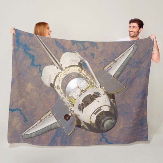 ONTDEKKING VAN DE AMERIKAANSE SPACESHUTTLE FLEECE DEKEN (In situ)
