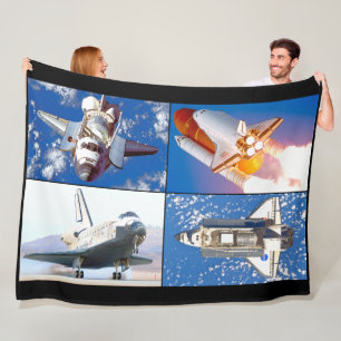ONTDEKKING VAN DE AMERIKAANSE SPACESHUTTLE FLEECE DEKEN