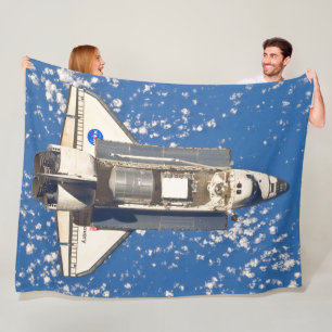ONTDEKKING VAN DE AMERIKAANSE SPACESHUTTLE FLEECE DEKEN
