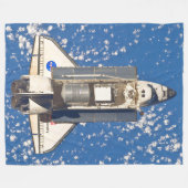 ONTDEKKING VAN DE AMERIKAANSE SPACESHUTTLE FLEECE DEKEN (Voorkant (Horizontaal))