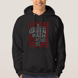 Ontdekking van de 'Greenwash Fake Lies' Hoodie