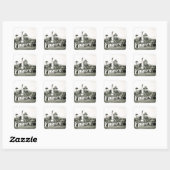 Ontdekking van de herdenking van de oorlog vierkante sticker (Vel)