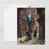 Ontdekking van een slachtoffer van Jack the Ripper Briefkaart (Voorkant / Achterkant)
