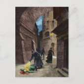 Ontdekking van een slachtoffer van Jack the Ripper Briefkaart (Voorkant)