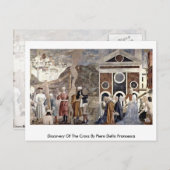 Ontdekking van het kruis door Piero Della Francesc Briefkaart (Voorkant / Achterkant)