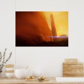 ontdekkingsreiziger bij monolith science fiction a poster (Keuken)