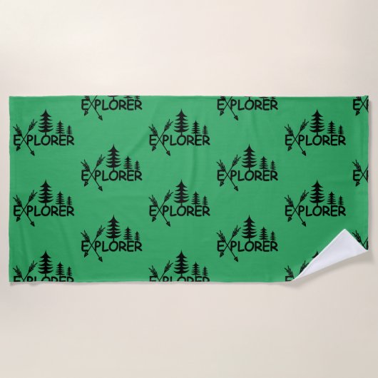 Ontdekkingsreiziger ontwerp - Beach Towel Strandlaken (Voorkant)