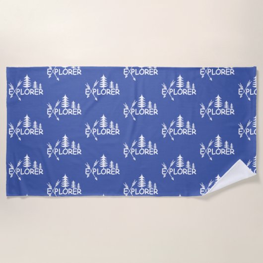 Ontdekkingsreiziger ontwerp - Beach Towel Strandlaken (Voorkant)