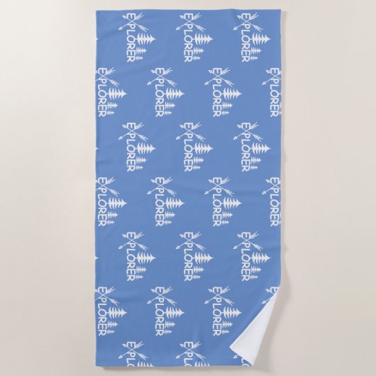 Ontdekkingsreiziger ontwerp - Beach Towel Strandlaken (Voorkant)